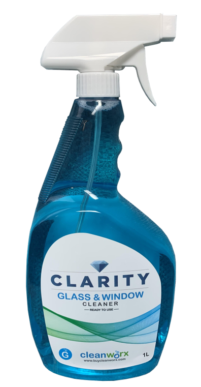 Product 0100092: GLASS & WINDOW CLEANER - RTU CLARITY 3 x 946ML/CS CLEANWORX