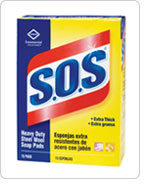 SCRUB PAD - S.O.S PADS LARGE  18/PK