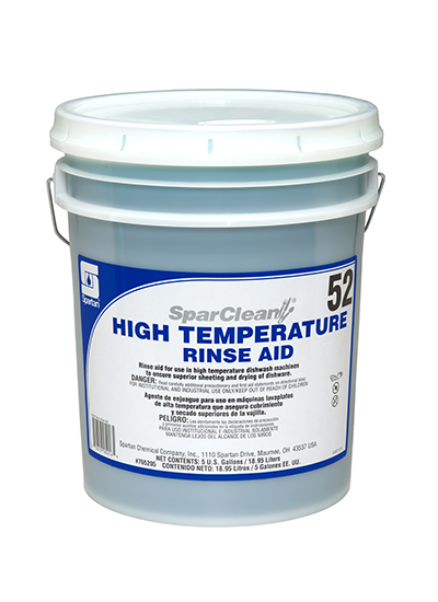 RINSE AGENT - HI TEMPERATURE RINSE AID #52 C/W INSERT 18.9L 