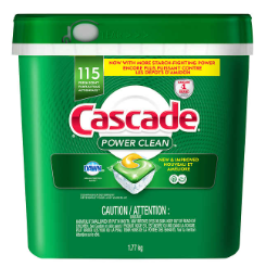 DISHWASHER DETERGENT -  CASCADE POWDER ACTION PACS