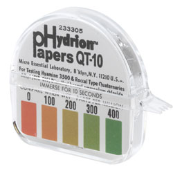 TEST STRIPS - QUAT QT-10 QUATERNARY AMMONIUM 100/ROLL 
