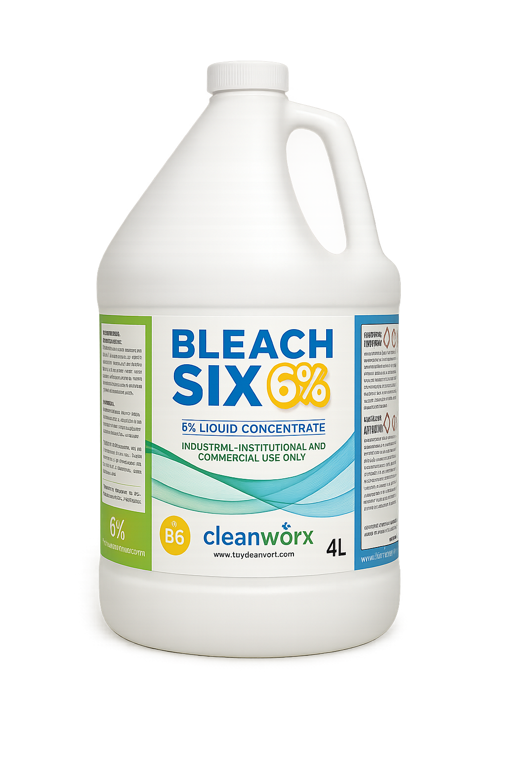 SANITIZER - BLEACH LIQUID 6%  4 X 4L CLEANWORX (CASE)