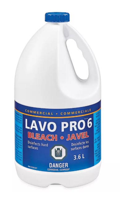 SANITIZER - BLEACH LIQUID 6% - 3.6L (DIN # 02358107)