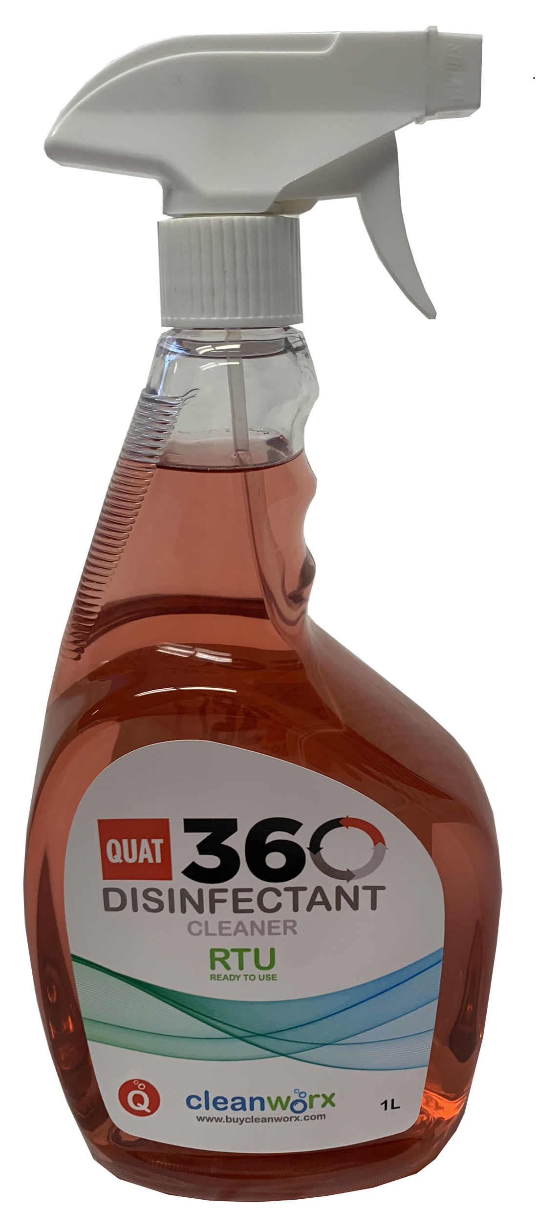 Product 0140068: DISINFECTANT - QUAT 360 RTU 3 X 1L CLEANWORX 