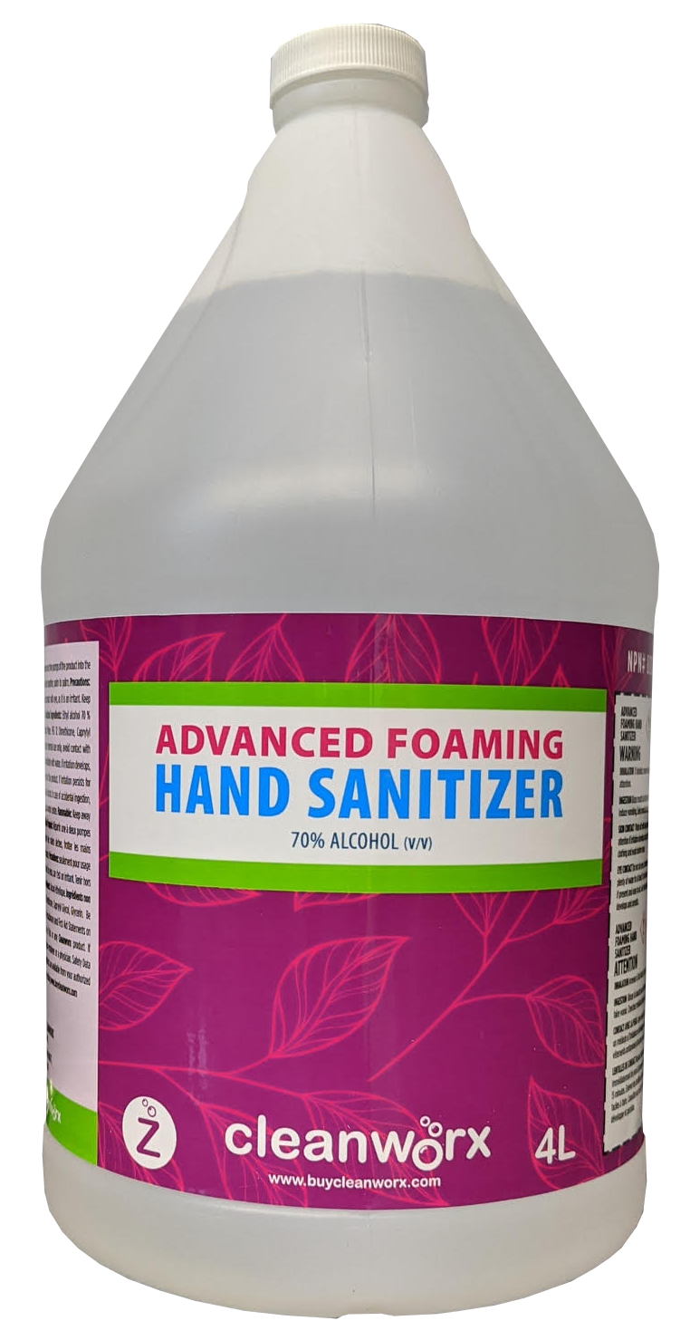 HAND SANITIZER - FOAM 4L JUG 70% ALCOHOL CLEANWORX