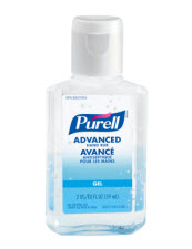 HAND SANITIZER - PURELL GEL  70% 59ML (2 OZ) FLIP TOP 24/CS