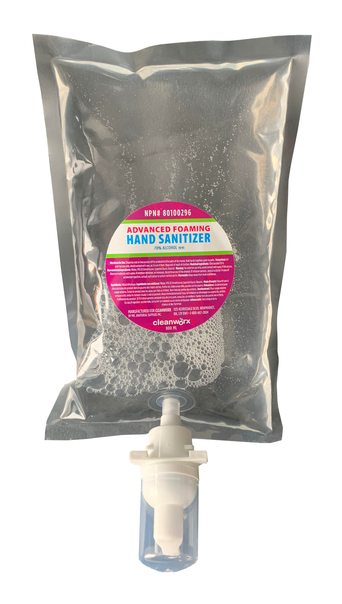 HAND SANITIZER - FOAM 6 X 800ML MANUAL 70% ALCOHOL