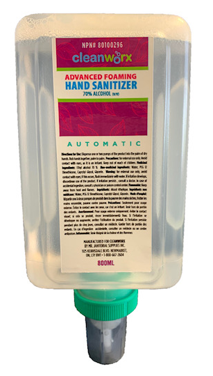 HAND SANITIZER - FOAM 4 X 800ML AUTO/MANUAL 70% ALCOHOL  