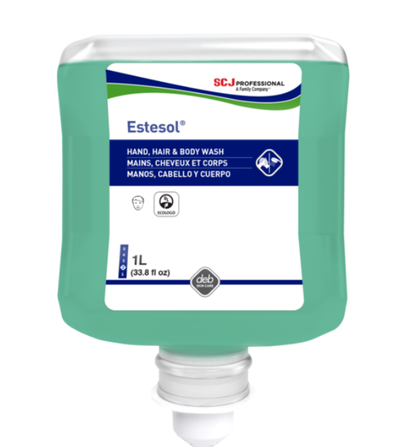 HAND SOAP - DEB ESTESOL HAND,  HAIR &amp; BODY 6 X 1L (HAB1L)