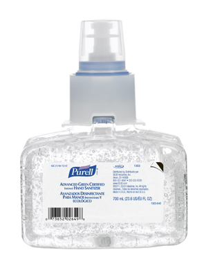 HAND SANITIZER - PURELL LTX-7 ADVANCED GREEN GEL 3 X 700ML