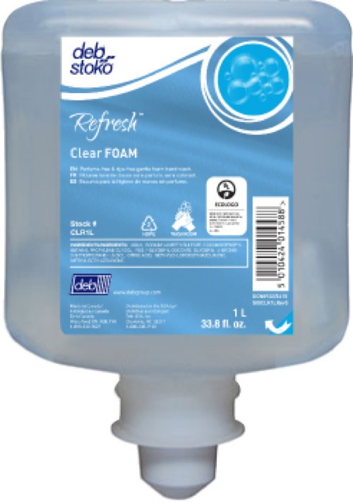 HAND SOAP - DEB REFRESH CLEAR FOAM 6 X 1000mL CARTRIDGE