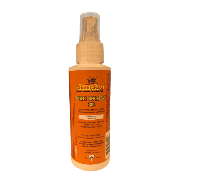 BUG SPRAY - SKEETSAFE LIQUID  SPRAY 30% DEET 100ML X 12/CASE 