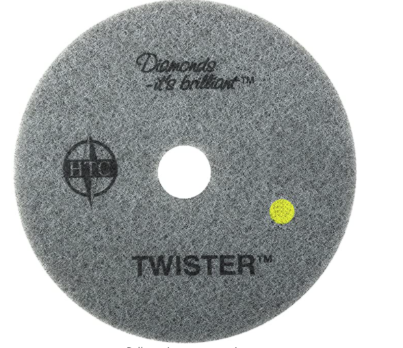 PAD - 16&quot; YELLOW TWISTER, 1500 GRIT, DIAMOND CLEANING