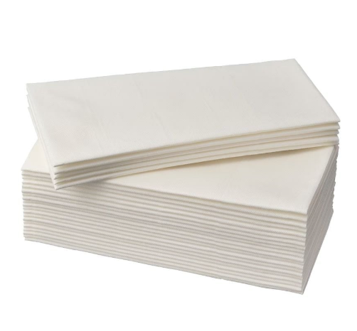 TOWELS - 13" X 16.5" 1/6 FOLD  NAPKIN PREMIUM WHITE AIRLAID 
