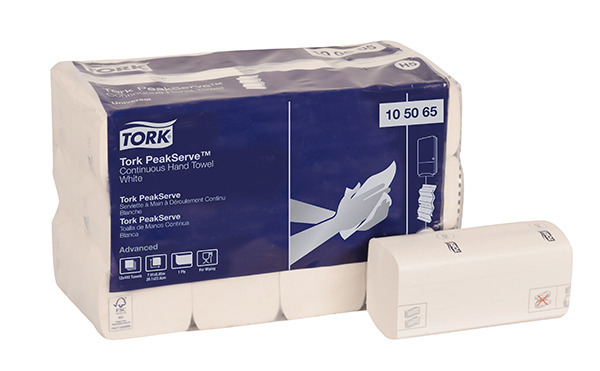 TOWELS - TORK ADVANCED WHITE PEAKSERVE 4920/CS (105065)