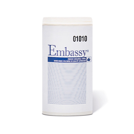 TOWELS - S/F WHITE PREMIUM  EMBASSY 4000/CS (1010)