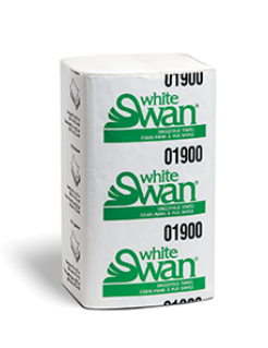 TOWELS - S/F WHITE SWAN  4000/CS (01900) 