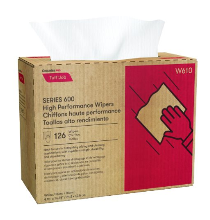 WIPER - CASCADE 1 PLY PRO TUFF  JOB LOW LINT &amp; ABSORBENT POP 