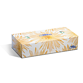 FACIAL TISSUE - 2 PLY 30 X 100  FLAT WHITE SWAN (08301)