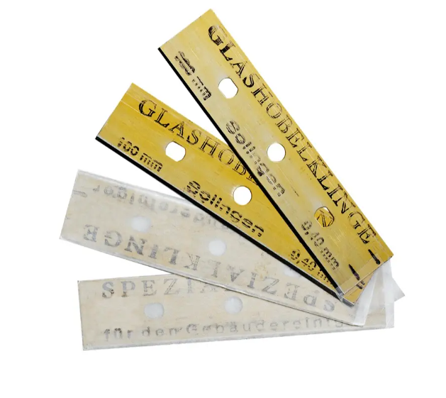 SCRAPER BLADES - 4&quot;/10 CM,  * 3 HOLE * REFILL BLADE FOR 