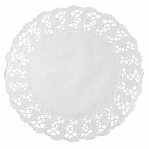 DOILIES - 4&quot; LACE WHITE 1000/CASE