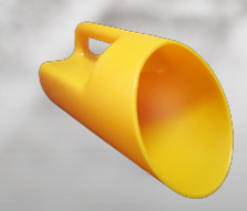 SCOOP - SALT, SAND &amp; ICE  MELTER SCOOP HEAVY DUTY YELLOW