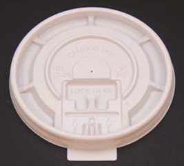 LID - FLAT TEAR BACK, FITS  10 OZ - 24 OZ CUPS WHITE 