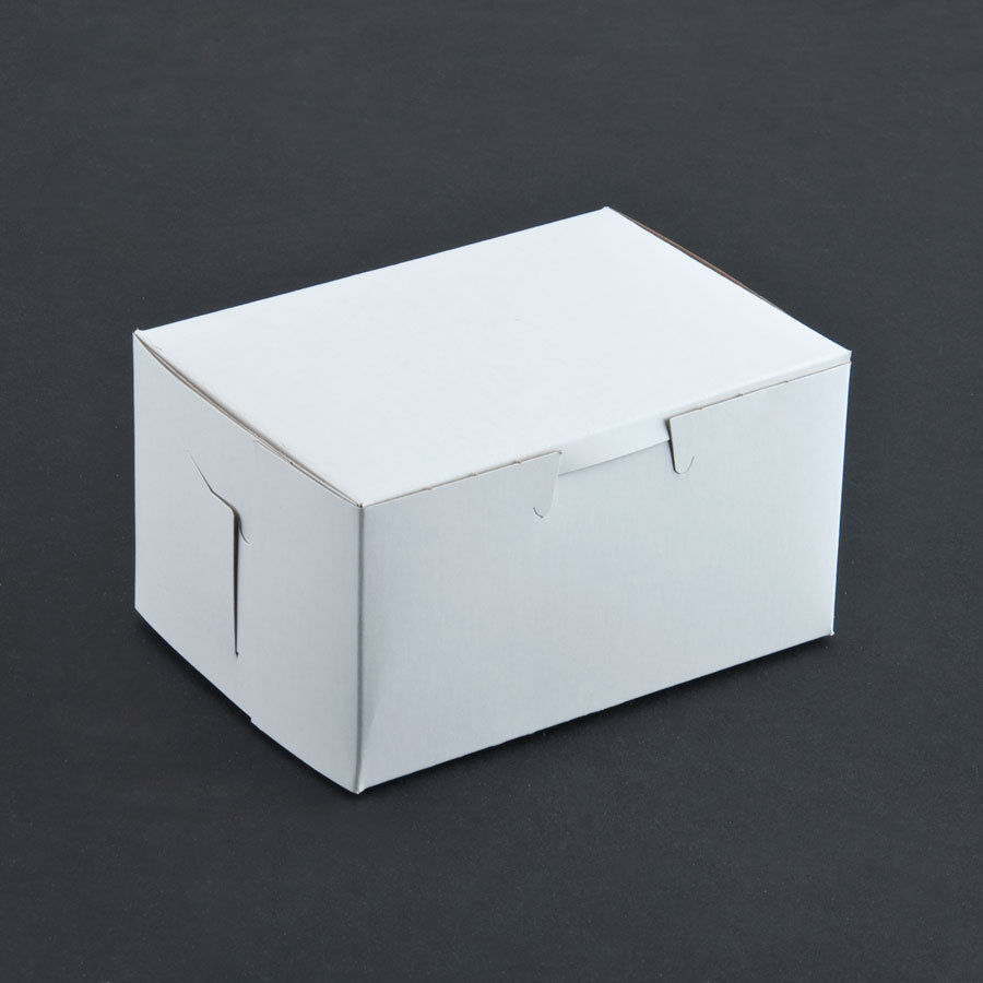 CAKE BOX - 6.5&quot; X 4.5&quot; X 3.5&quot; WHITE 250/CS CB654535