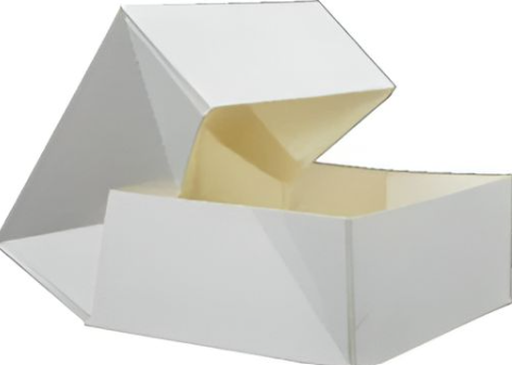 FOOD CONTAINER - WHITE BOX  GREASEPROOF DINNER TOP FOLDED  