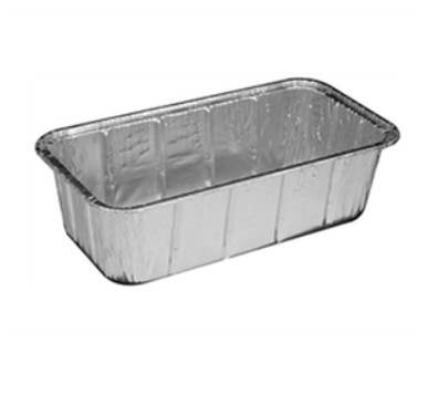 LOAF PAN - 2 LB FOIL ALUMINUM  RECTANGULAR 500/CS