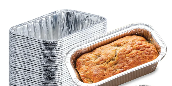 FOOD CONTAINER - 1.5 LB FOIL  RECTANGULAR LOAF PAN 500/CS
