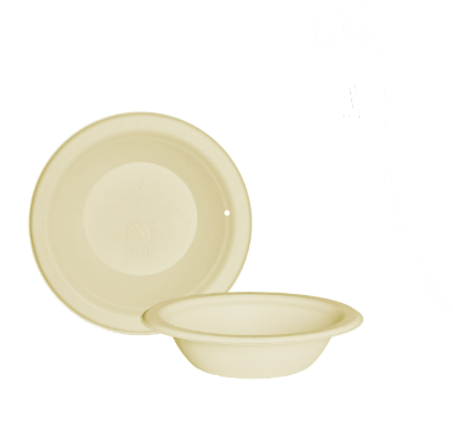 FOOD CONTAINER - 12 OZ SOUP  BOWL BAGASSE PAPER 100% 