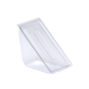 CONT - SANDWICH WEDGE PLASTIC CLEAR ANCHOR LARGE 250/CS