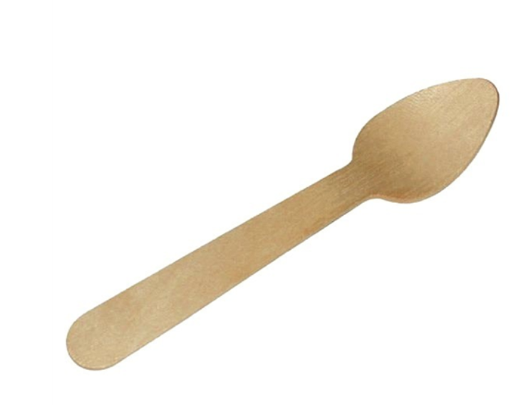 SPOONS - SOUP WOODEN  6.25"  SPOONS BIRCH 1000/CS