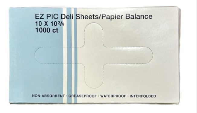 DELI SHEET - DELI SHEETS 10" X  10 3/4" EZ PIC 1000/BOX