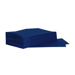 NAPKINS - DINNER 2 PLY 1/8 FOLD 15&quot; X 17&quot; G.P DEEP BLUE 
