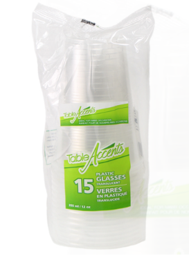 CUPS - 12 OZ COLD CLEAR  TRANSLUCENT PLASTIC 540/CS