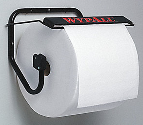 DISPENSER - WYPALL JUMBO ROLL WALL MOUNT METAL DISP BLACK 