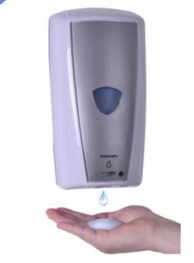 DISPENSER - SANITIZER GEL  AUTOMATIC WHITE/GREY 1000ML 