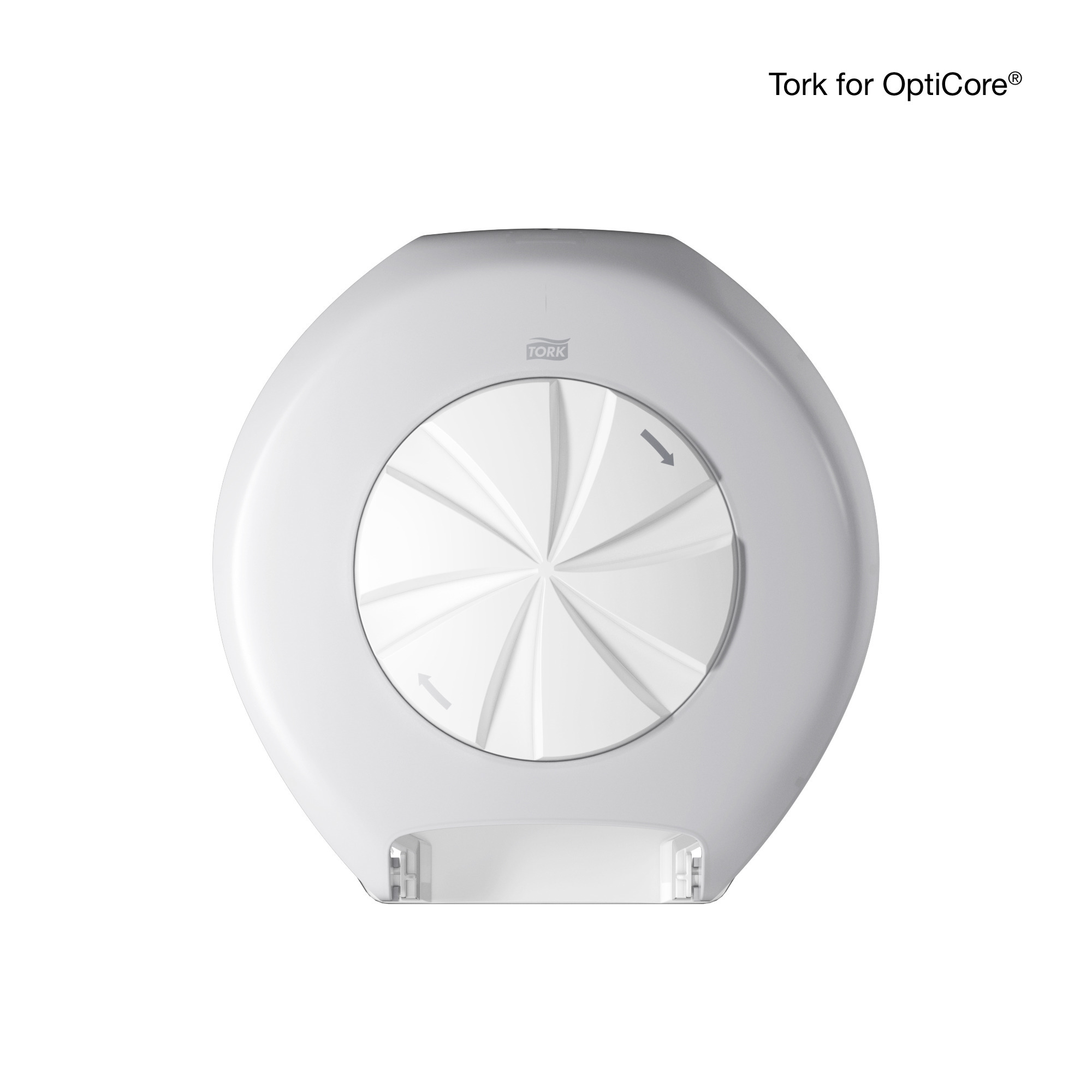 DISPENSER - TT TORK 3 ROLL  REVOLUTION WHITE OPTICORE