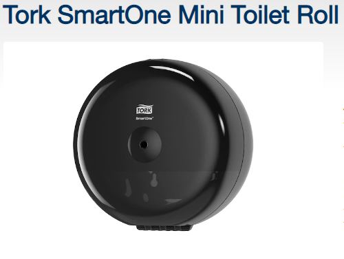 DISPENSER - TT TORK SMART ONE BLACK SINGLE MINI (684008)