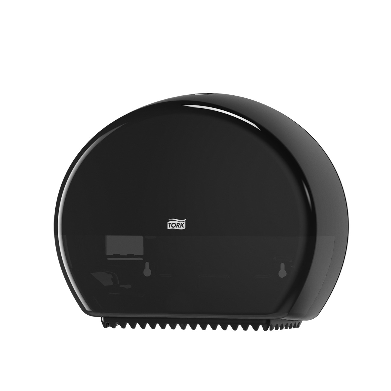 DISPENSER - TT TORK MINI JUMBO W/RESERVE BLACK 