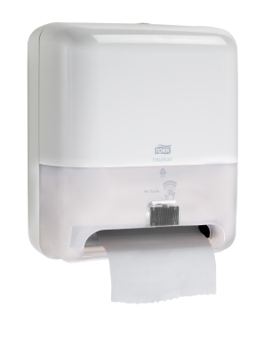 DISPENSER - TOWEL TORK BATTERY INTUITION WHITE TOUCH FREE