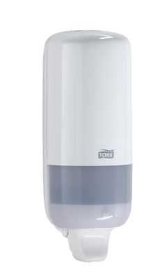 DISPENSER - SOAP &amp; SANITIZER TORK LIQUID MANUAL WHITE