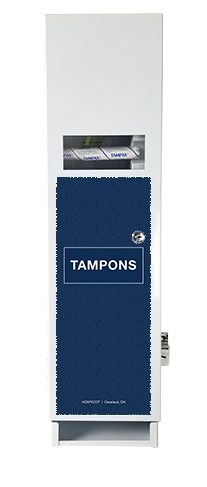 DISPENSER - TAMPON VENDED MACHINE WHITE METAL (T25)