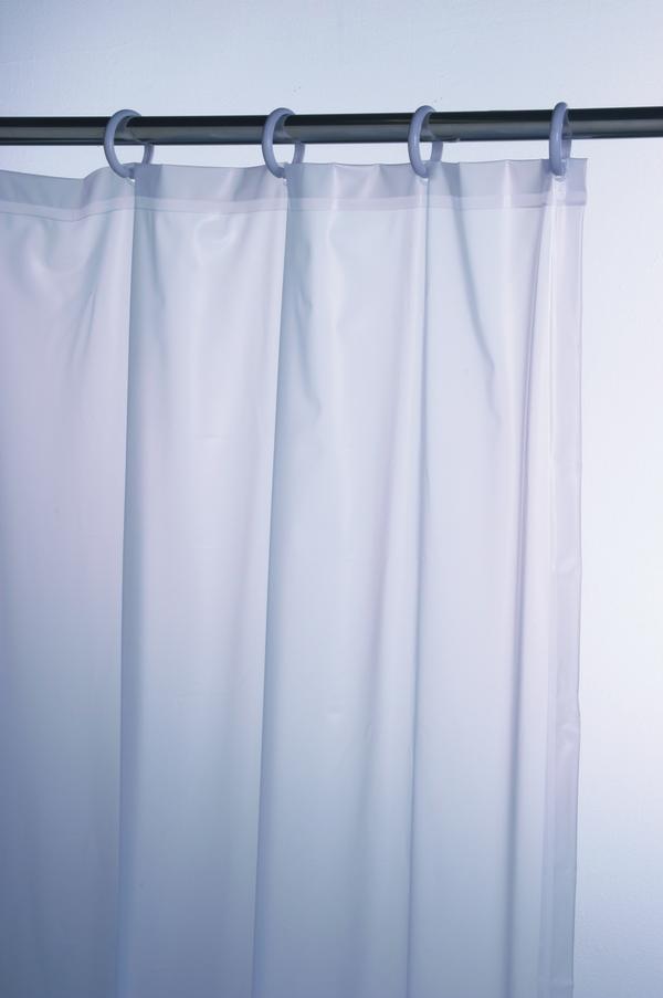 SHOWER CURTAIN - 72&quot;W X 72&quot;H VINYL COLOUR: WHITE