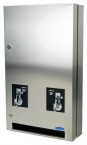 DISPENSER - DUAL VENDOR MAXI  PAD &amp; TAMPON STAINLESS STEEL