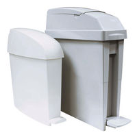 SANI NAPKIN DISPOSAL BIN - 3  GAL STEP-ON WHITE