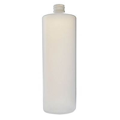 BOTTLE - 32 OZ (1L) BLANK CYLINDRICAL NO NECK CLEAR 