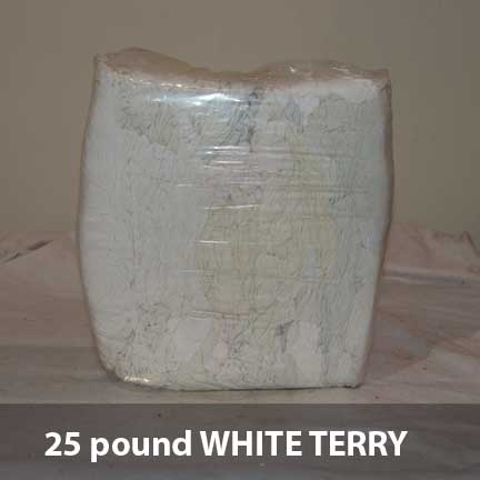 WIPER RAGS - 20 LB TERRY WHITE